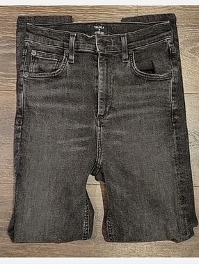 ❤️ AGOLDE X ARITZIA TALULA SOPHIE HIGH RISE CROP JEANS IN FADED BLACK, 0 (25)